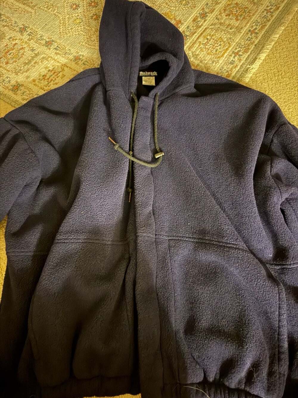 Bulwark Nomex and Kevlar Flame Resistant Fleece Full-Zip Hooded Sweatshirt